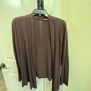 Plum Open Front Women's top